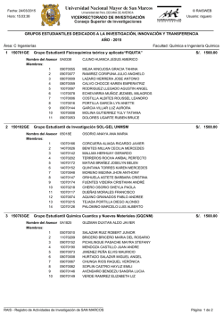 GRUPOS ESTUDIANTILES DEDICADOS A LA INVESTIGACI&Oacute;N
