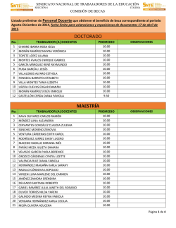 doctorado maestr&iacute;a - Sindicato Nacional de Trabajadores de la