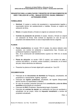 Requisitos para Establecimientos de Masajes Esteticos