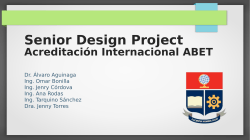 Senior Design Project - EPN-CEI