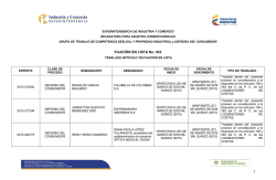 Fijaci&oacute;n en lista 33 - Superintendencia de Industria y Comercio