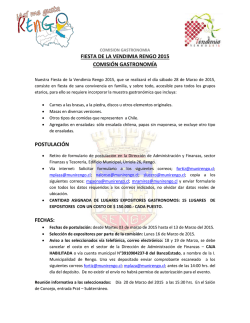 fiesta de la vendimia rengo 2015 comisi&oacute;n gastronom&iacute;a postulaci&oacute;n