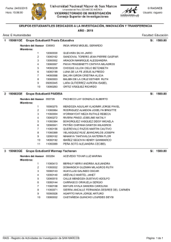 GRUPOS ESTUDIANTILES DEDICADOS A LA INVESTIGACI&Oacute;N