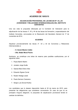 ACUERDO DE 18/03/15 - Instituto Cervantes