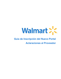 Gu&iacute;a de Inscripci&oacute;n del Nuevo Portal Aclaraciones al Proveedor