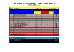 Kinesiotape - Liga de Futsal de Guatemala
