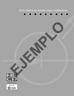 Gu&iacute;a b&aacute;sica de estudio para instaladores