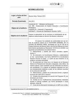 Informe Final N&ordm; 1516 - CEPA - Auditor&iacute;a General de la Ciudad de