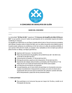 II CONCURSO DE GEOGLIFOS DE GIJÓN