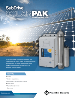 Flyer Subdrive SolarPak