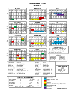 2015-2016 Calendar - Falconer Central School