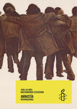 Informe 30 Aniversario - Amnist&iacute;a Internacional Espa&ntilde;a