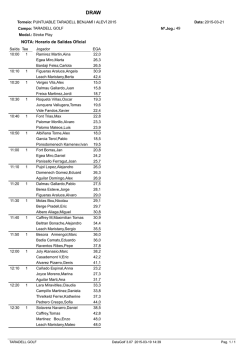 NOTA: Horario de Salidas Oficial