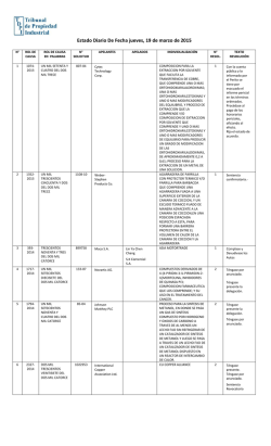 ED 19-03-2015 - Tribunal de Propiedad Industrial