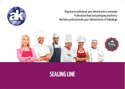 Sealing line - AK RAMON | Maquinaria profesional para