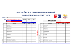Hojas de Anotar &ndash; Canchas 1 2 3 4 (D Disco)