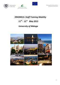 ERASMUS+ Staff Training Mobility 11