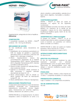 HEPAR - PASC&reg; - Natural Vitality