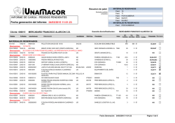 INFORME DE CARGA - PEDIDOS PENDIENTES
