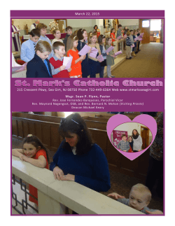 St. Mark Catholic Church Sea Girt NJ bulletin for