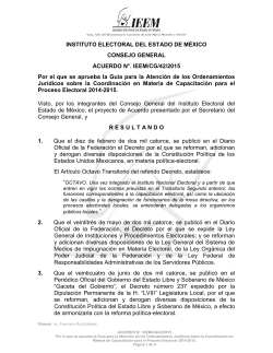 IEEM/CG/42/2015 - Instituto Electoral del Estado de México