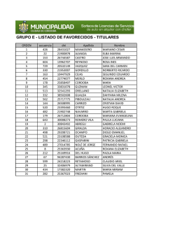 GRUPO E - LISTADO DE FAVORECIDOS
