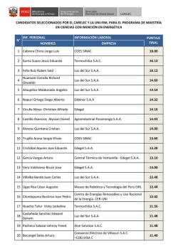 INF. PERSONAL INFORMACI&Oacute;N LABORAL NOMBRES EMPRESA
