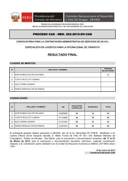 RESULTADO FINAL