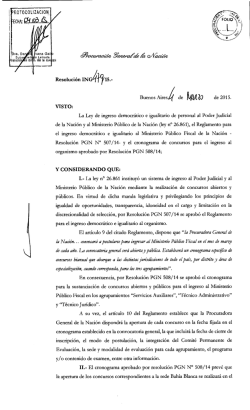 Resoluci&oacute;n 479/15 - Ministerio P&uacute;blico Fiscal