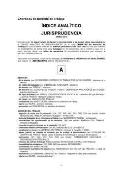 JURISPRUDENCIA - CARPETAS de Derecho