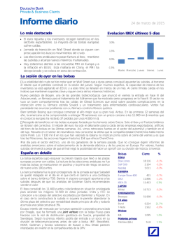 Informe diario - Deutsche Bank