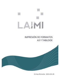 IMPRESI&Oacute;N DE FORMATOS A3 y TABLOIDE