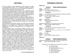 EDITORIAL PR&Oacute;XIMOS EVENTOS - Colegio Medico de Tlaquepaque