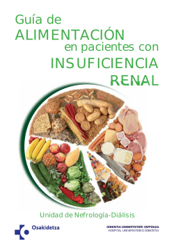 Guía de alimentación en pacientes con insuficiencia renal