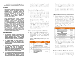 Gu&iacute;a de Reportes para el Coordinador de Sede de Aplicaci&oacute;n al