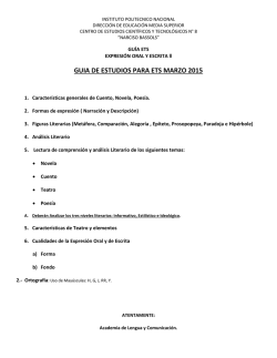 Gu&iacute;a de estudio - Expresi&oacute;n Oral y Escrita II