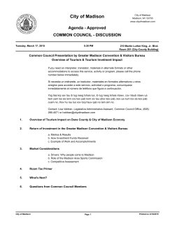 common council - discussion presentation by