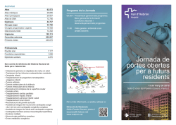 jornada - Hospital Universitari Vall d`Hebron