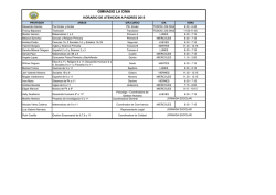 Horario Atencion a Padres 2015