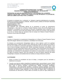 aquí - Conservación Internacional