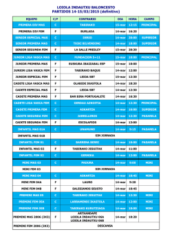 partidos semanales
