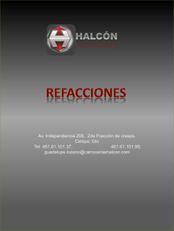 Refacciones - Carrocer&iacute;as