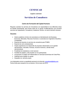 CENFOCAH Servicios de Consultores