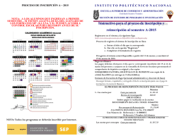 D&iacute;ptico de inscripci&oacute;n de 2015 Semestre A-15