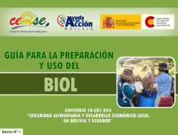 GU&Iacute;A PARA LA PREPARACI&Oacute;N Y USO DEL