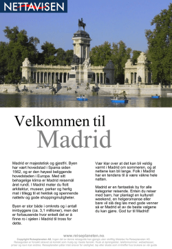 Madrid Reiseguide i samarbeid med www.reiseplaneten.no