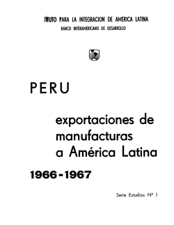 PERU exportaciones de manufacturas a América Latina