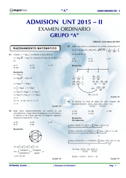 examen de admisi&oacute;n ordinario unt 2015