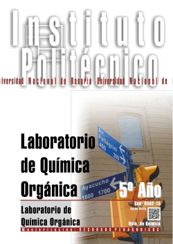 Laboratorio de Química Orgánica - Universidad Nacional de Rosario