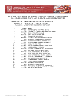 PADR&Oacute;N DE ELECTORES DE LOS ALUMNOS DE ESTE